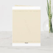 甘い女の子の読書が付いているヴィンテージの挨拶状 カード (裏面)