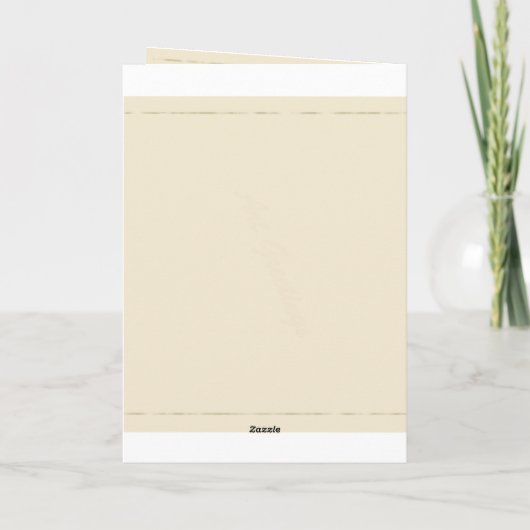 甘い女の子の読書が付いているヴィンテージの挨拶状 カード (裏面)