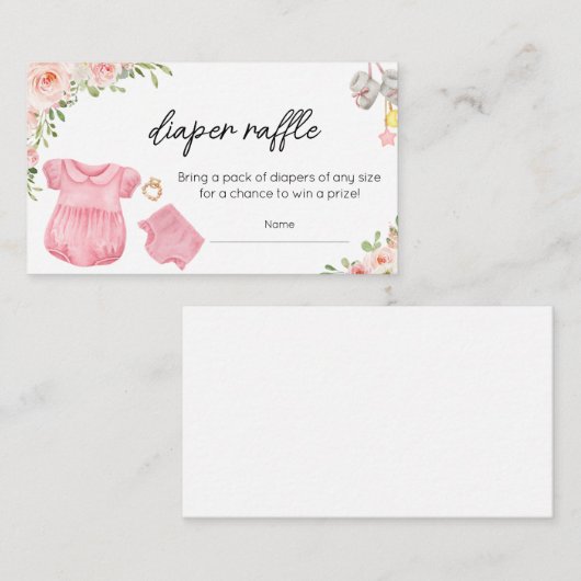 甘い女の子の赤ちゃん服おむつラッフル エンクロージャーカード