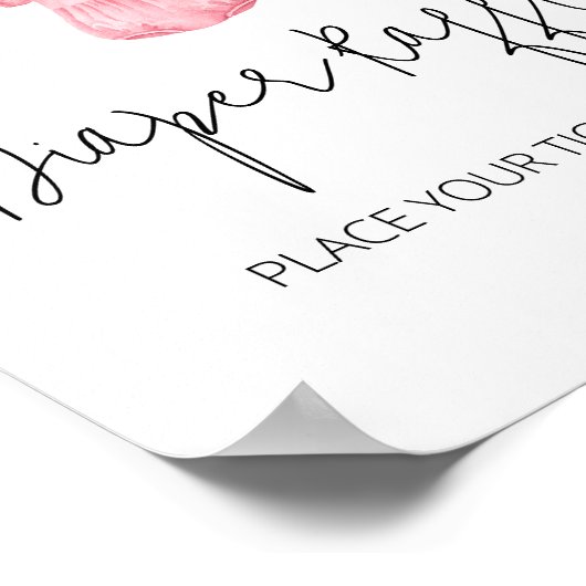 甘い女の子の赤ちゃん服おむつラッフル ポスター (角)