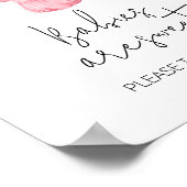 甘い女の子の赤ちゃん服のベビーは甘い ポスター (角)