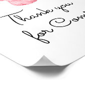 甘い女の子の赤ん坊の服ありがとう来。 ポスター (角)