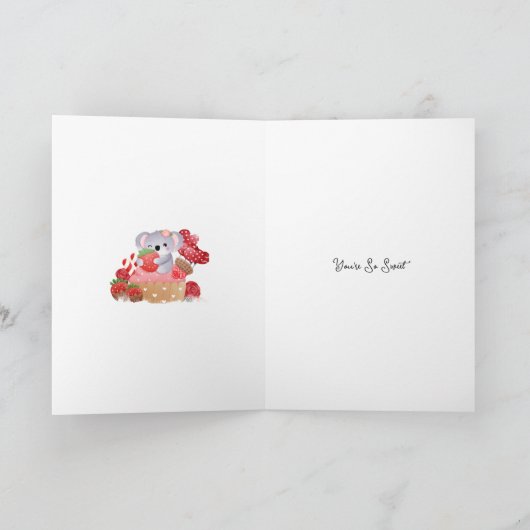 甘い女の子へ カード (内部)