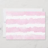 甘い女の赤ちゃんの素朴なbohoの(雄ジカの)枝角のベビーシャワー 招待状 (裏面)