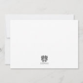 甘い女の赤ちゃんの誕生の発表 案内状 (裏面)