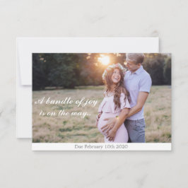 甘い妊娠告知カード