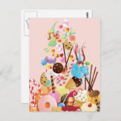 甘い妖精の国はがき ポストカード (正面/裏面)