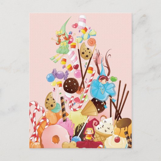 甘い妖精の国はがき ポストカード (正面)