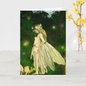 甘い妖精の国-ネイル著挨拶状 カード (黄色い花)