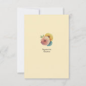 甘い妖精の赤ちゃんシャワー 招待状 (裏面)