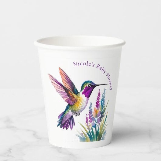 甘い始まり：赤ちゃんシャワーお祝い 紙コップ (正面)