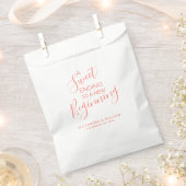 甘い始めのサンゴ結婚のキャンディバービュッフェ フェイバーバッグ (クリップ留めされた状態)