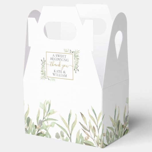 甘い始めの緑ありがとう結婚。 フェイバーボックス (オープン)