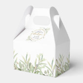 甘い始めの金ゴールドありがとう緑結婚色 フェイバーボックス (裏面サイド)