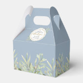 甘い始めの金ゴールドほこりっぽい青結婚緑 フェイバーボックス (裏面サイド)