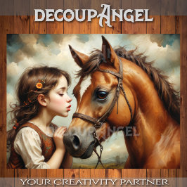 甘い子と彼女のポニーの切り離 薄葉紙