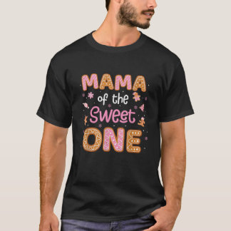 甘い子のお母さんジンジャーブレッド1歳の誕生日おめでとうガール Tシャツ