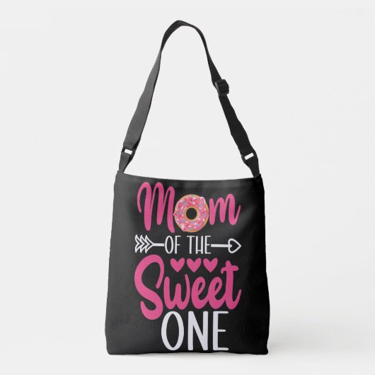 甘い子の母がドーナツを振りかけたもの クロスボディバッグ (裏面)