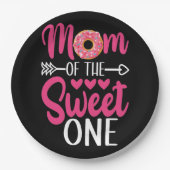 甘い子の母がドーナツを振りかけたもの ペーパープレート (正面)