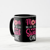 甘い子の母がドーナツを振りかけたもの マグカップ (正面左)