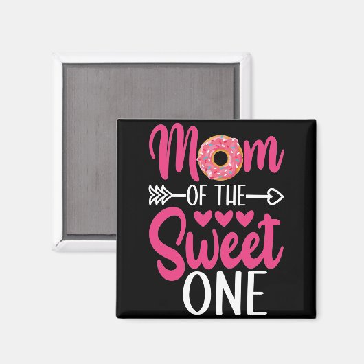 甘い子の母がドーナツを振りかけたもの マグネット (正面/裏面)