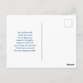 甘い子ネコと寝るハートありがとう ポストカード (裏面)