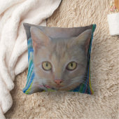 甘い子ネコのスケッチの枕 クッション (ブランケット)