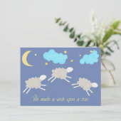 甘い子守歌のベビー男女兼用シャワー 招待状 (スタンド正面)