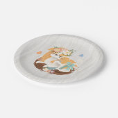 甘い子犬およびママのベビーシャワーの紙皿 ペーパープレート (アングル)