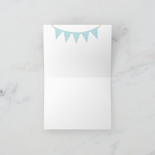 甘い子犬の感謝してい束ね サンキューカード (内部)