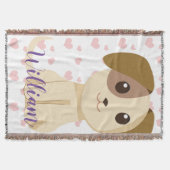 甘い子犬 スローブランケット (正面)