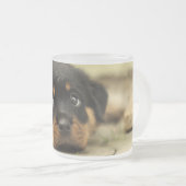 甘い子犬 フロストグラスマグカップ (正面右)
