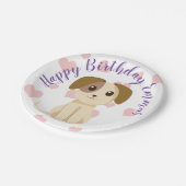 甘い子犬 ペーパープレート (アングル)