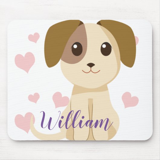 甘い子犬 マウスパッド (正面)