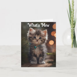 甘い子猫グリーティングカード カード