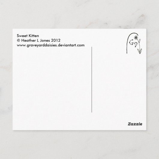 甘い子猫 ポストカード (裏面)
