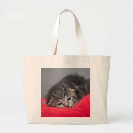 甘い子猫 ラージトートバッグ (正面)