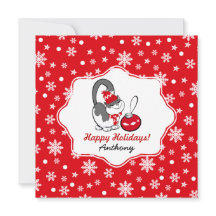 甘い子猫 |名前をカスタムするのクリスマスカード子供へ