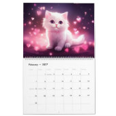 甘い子猫 2027年 マジック カレンダー (2月 2027)
