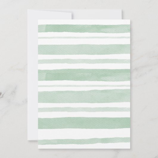 甘い子羊が赤ちゃんシャワーの途中にある 招待状 (裏面)