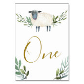 甘い子羊の緑のテーブル番号 テーブルナンバー (裏面)