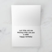 甘い子豚が「ハッピーバースデー」と言う カード (内部)