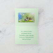 甘い孫娘イースターカード サンキューカード (内部)