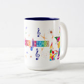 甘い家のシカゴの青のマグ ツートーンマグカップ (正面右)