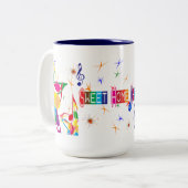 甘い家のシカゴの青のマグ ツートーンマグカップ (正面左)