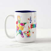 甘い家のシカゴの青のマグ ツートーンマグカップ (左)