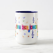 甘い家のシカゴの青のマグ ツートーンマグカップ (中央)