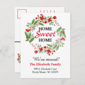 甘い家の新しい住所移動発表 案内ポストカード (正面/裏面)