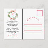 甘い家の新しい住所移動発表 案内ポストカード (裏面)