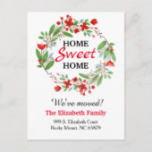 甘い家の新しい住所移動発表 案内ポストカード (正面)